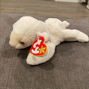 TY Beanie Baby - Fleece the Lamb - NEW WITH TAGS! vintage toys toy plush stuffed